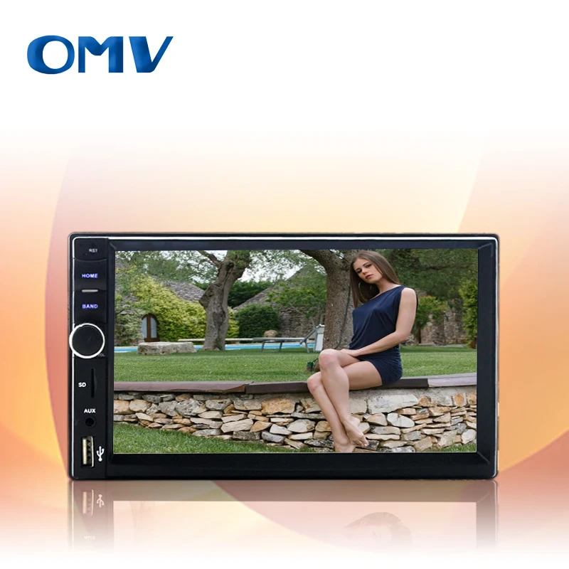 Universal 2Din 7" HD Bluetooth Touch screen Car Stereo MP4 MP5 Player FM Radio Rear View Camera