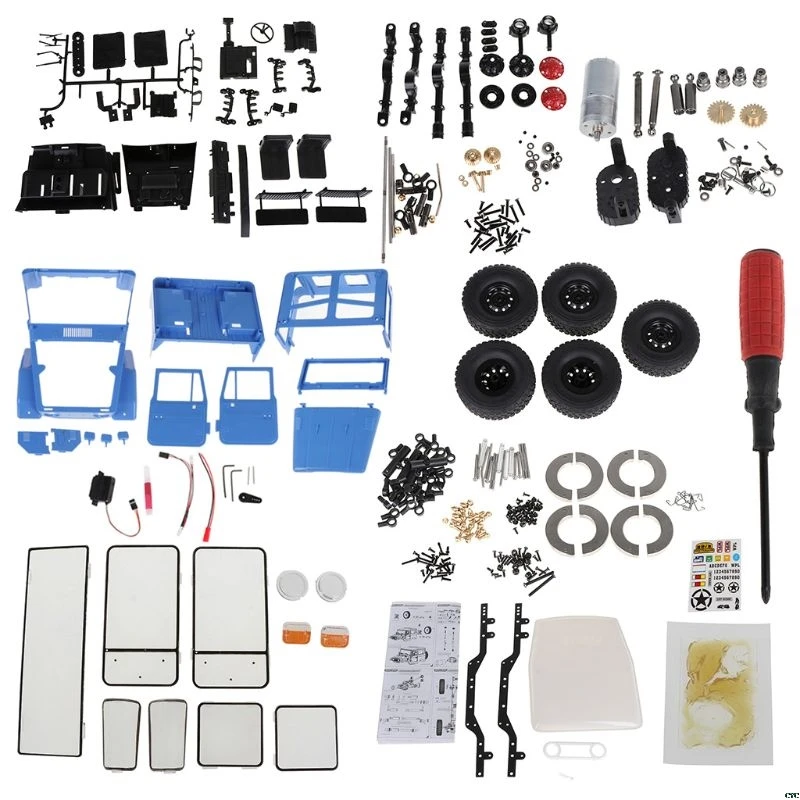 WPL C34 KIT/WPL C34 KIT версия 1:16 FJ40 4WD альпинистский внедорожник Грузовик пульт дистанционного управления автомобиля DIY аксессуары