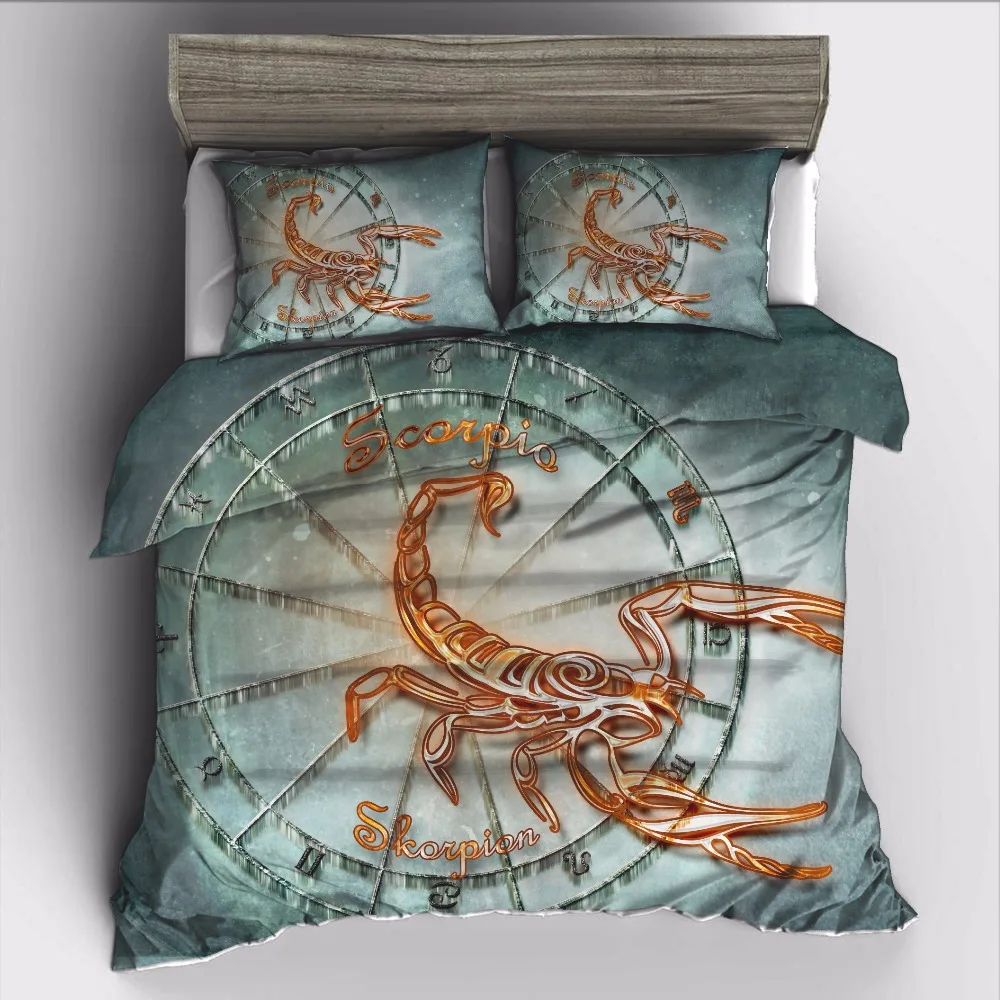 Ahsnme Twelve Constellations Scorpio Bedding Set High Definition