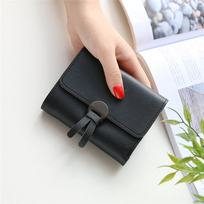 

New Arrival 2017 Wallet Women PU Leather Small Wallet short Fashion Small Female Coin Purse Card Holder lady Casual Money Bags