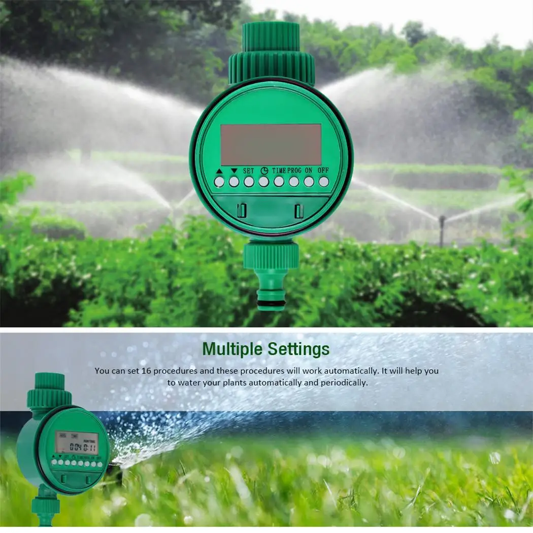 LCD Batteries Durable Micro Drip Irrigation System Plant Self Automatic Watering Timer Electronic 2 x Display AAA not Controller LCD Batteries Durable Micro Drip Irrigation System Plant Self Automatic Watering Timer Electronic 2 x Display AAA not Controller