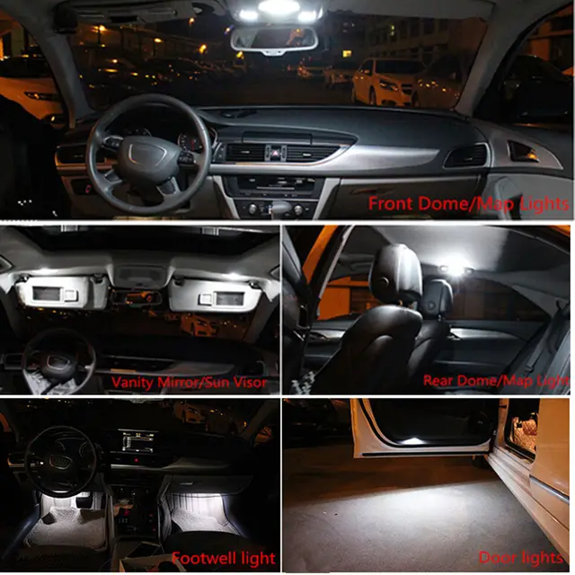 Us 21 23 14 Off 18pcs For Audi A4 S4 B6 B7 Sedan Avant 2002 To 2008 Car Led Interior Lights Canbus Led Lamp Bulb 12v Interior Light Kit Package In