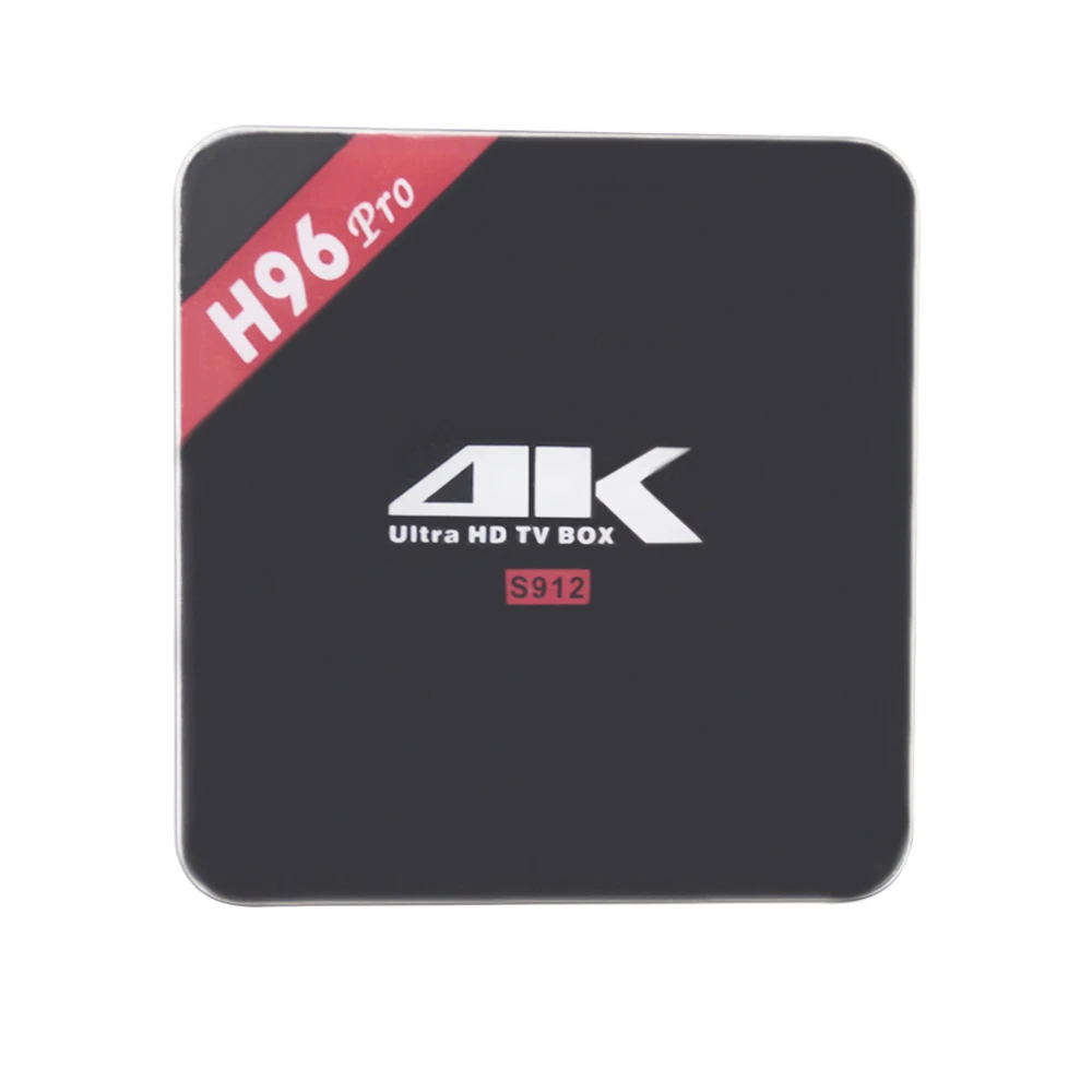 

TV Box H96 PRO Android 6.0 Amlogic S912 2GB RAM 16GB ROM Android TV Box 2.4GHZ/5.8GHZ WIFI BT4.1 HD 2.0 Infrared remote control