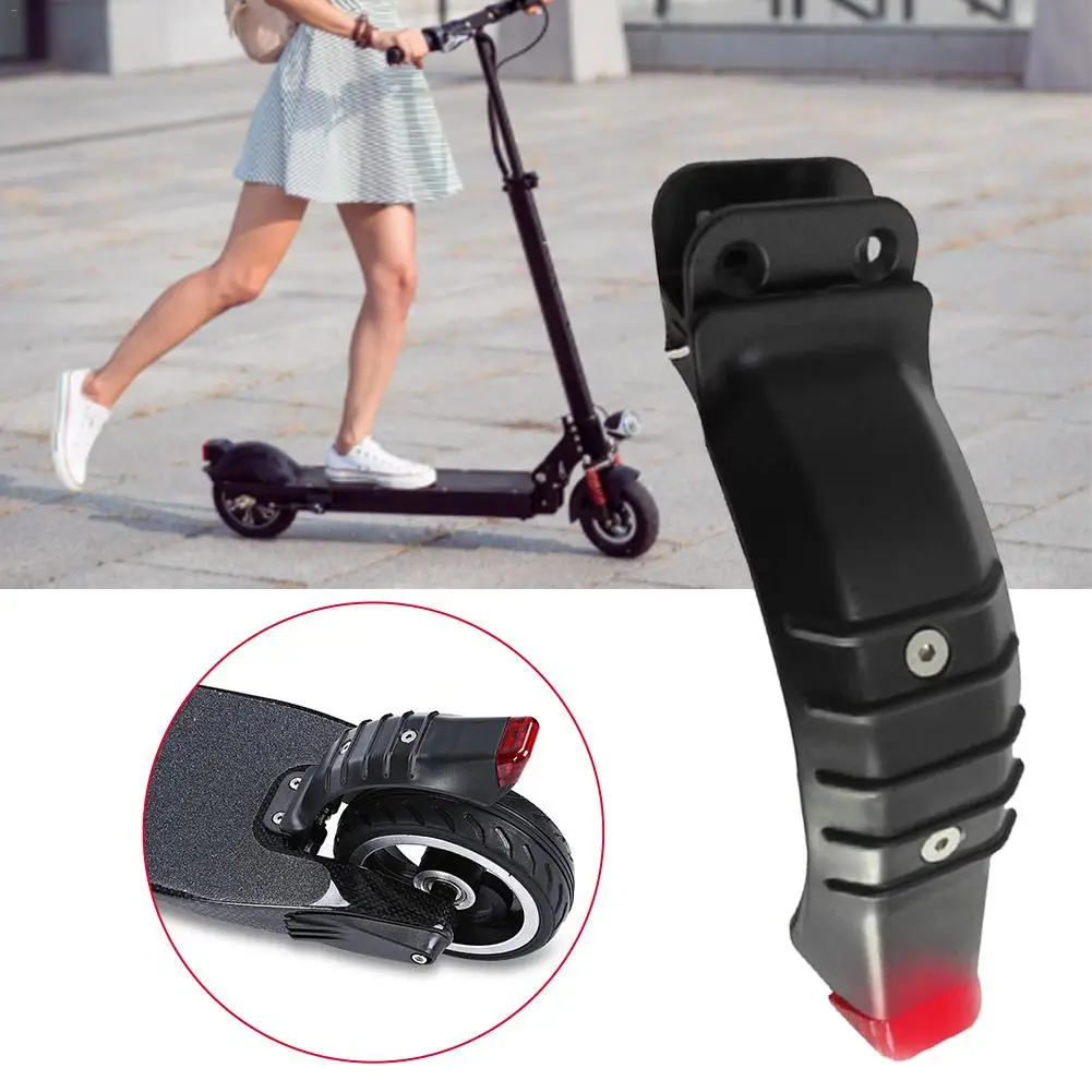 Front Rear Back Fender Guard Wing Shelf with Rear Tail Lamp Back Brake Light for Xiaomi Mijia Electric M365 Scooter