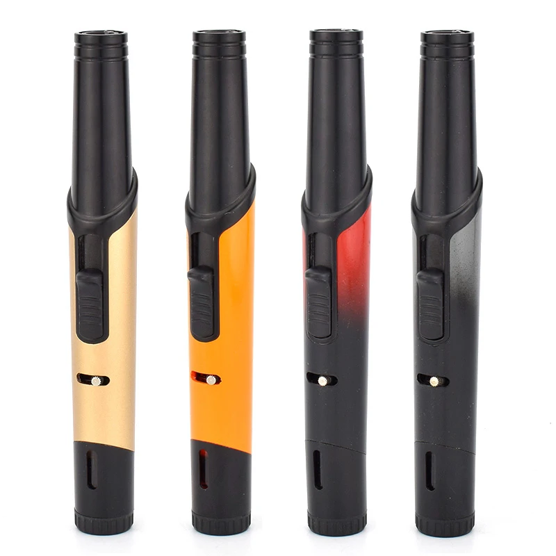 

Cigarette Lighter Torch Jet Flame Gas Lighter Colorful Cigar Pen Windproof Lighter Use be Smoke Camping or Kitchen