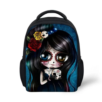 

Customized 2019 kawaii cartoon Skull kindergarten backpack for girls cute child school bags baby backpacks kids mochila escolar
