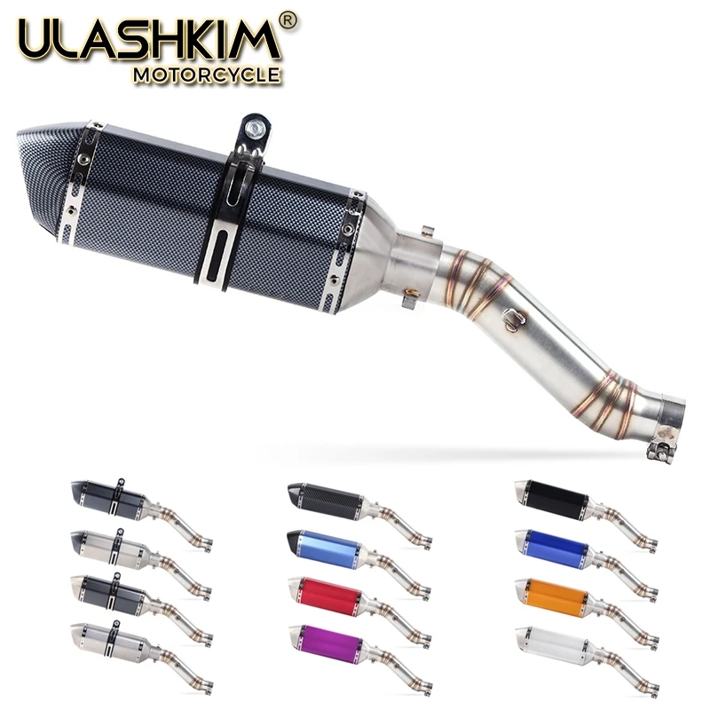 

Motorcycle Full Exhaust System Muffler Escape Modified Contact Middle Link Pipe Tube Slip On For Honda CBR300 CBR300R