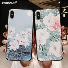 Phone Case Coque Vivo X21 UD X20 X9S Plus Fashion 3D Relief Flower Patterned Soft TPU