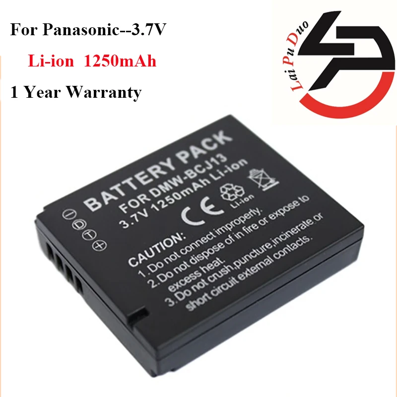 

Brand New 1250mah Replacement Camera Battery For Panasonic DMW-BCJ13 DMC-LX5K DMW-BC13 DMC-LX5GK DMC-LX5W