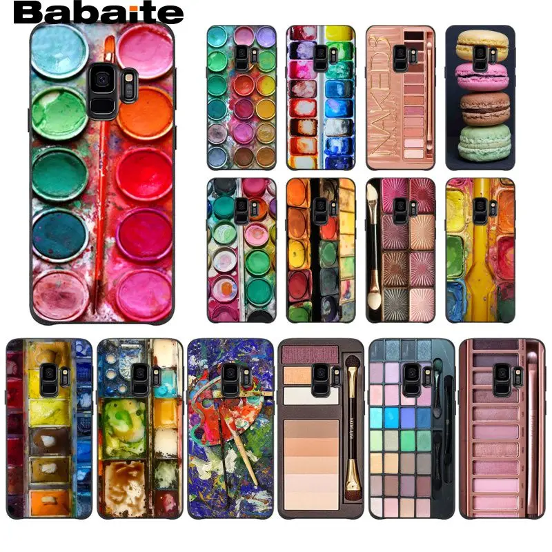 

Babaite Colorful Watercolor Set Paint Palette Cake Macaroon Makeup Phone Case for Samsung S8 S7 edge S10E S10lite S10 S9plus