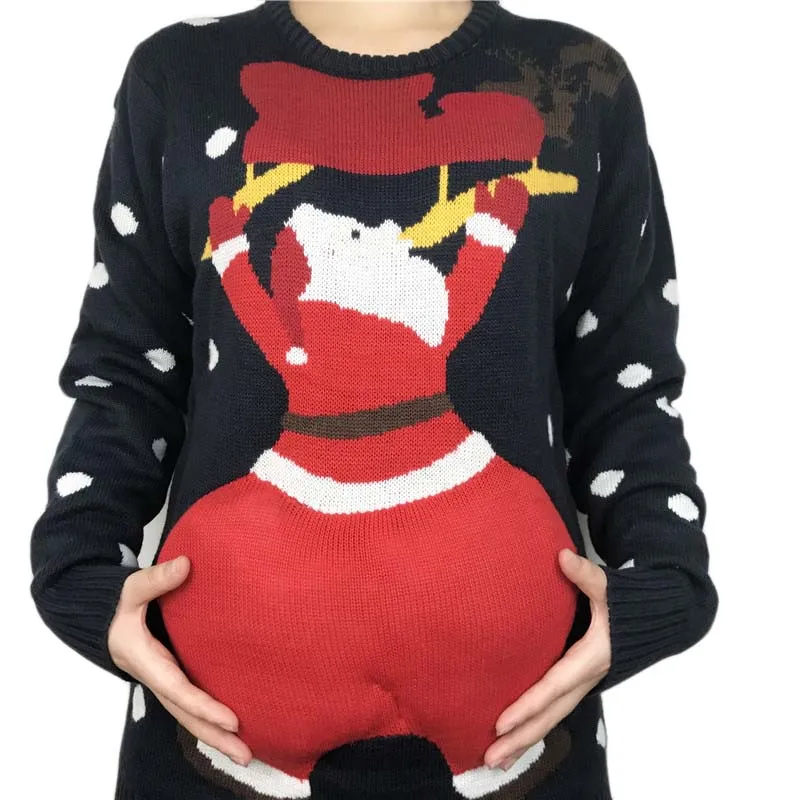 

Funny Cute Big Butt Santa Claus Ugly Christmas Sweaters for Men and Women Tacky Hippy Santa Xmas Pullover Jumper Plus Size S-XL