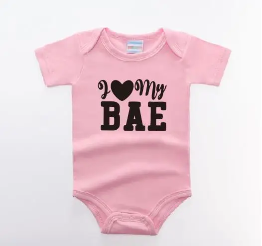 PADDY DESIGN BAE Best Auntie Ever I Love My Bae/футболка для всей семьи, топ для новорожденных, модные футболки с короткими рукавами