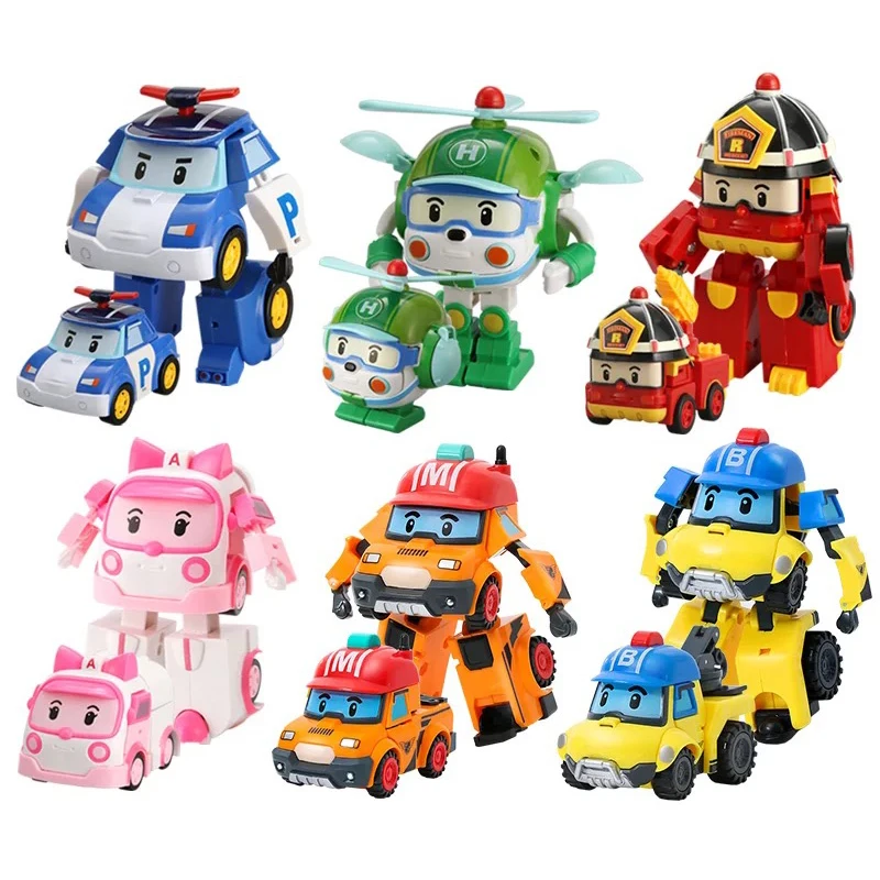 Set-of-6-Pcs-Robocar-Poli-Robot-Car-Kids-Toy-Transformer-Korea-Cartoon-Anime-Action-Figure