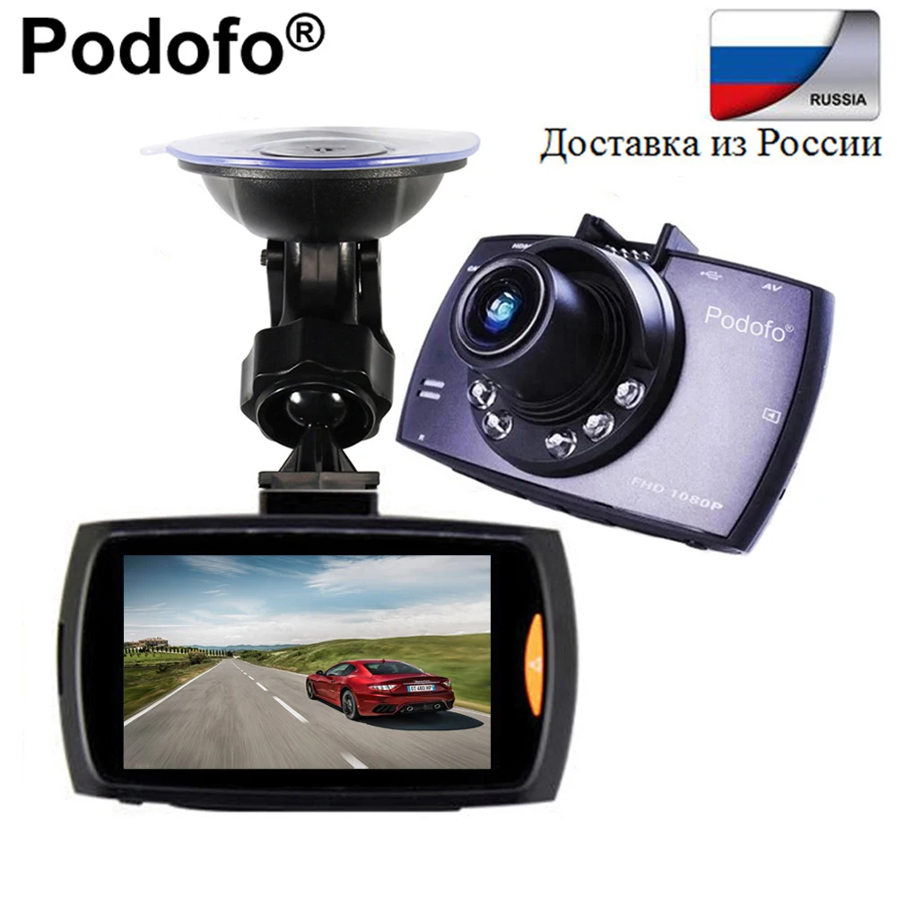Podofo Car Camera G30 Full HD 1080P Car DVR Recorder Motion Detection Night Vision G-Sensor Registrar Loop Recording Dashcam