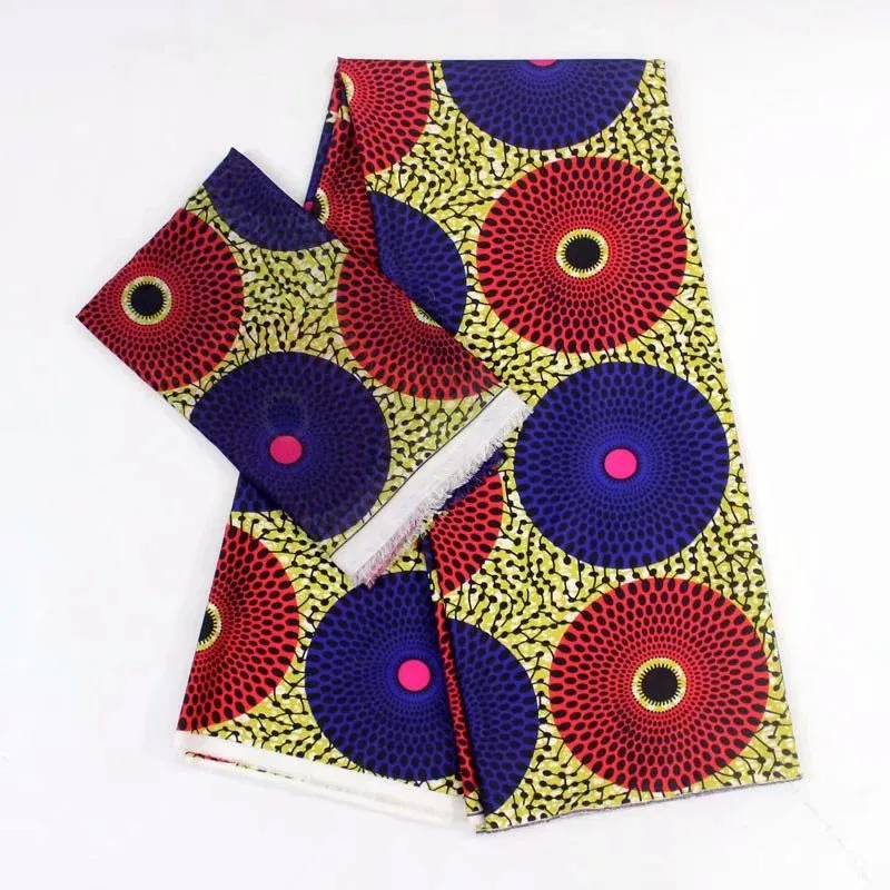 

Nigerian ankara fabric Yellow silk fabric African print fabric 5 yard per lot African fabric wholesale 2018 Africain wax YBG913