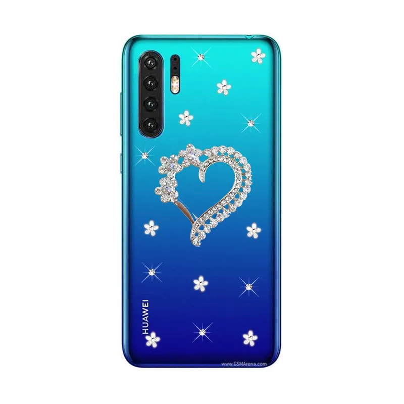 Для huawei P30 противоударный P30 lite чехол из прозрачного силикона с перевязанные цветы на заднюю панель для телефона для huawei P30 Pro Чехол - Цвет: transparent 7