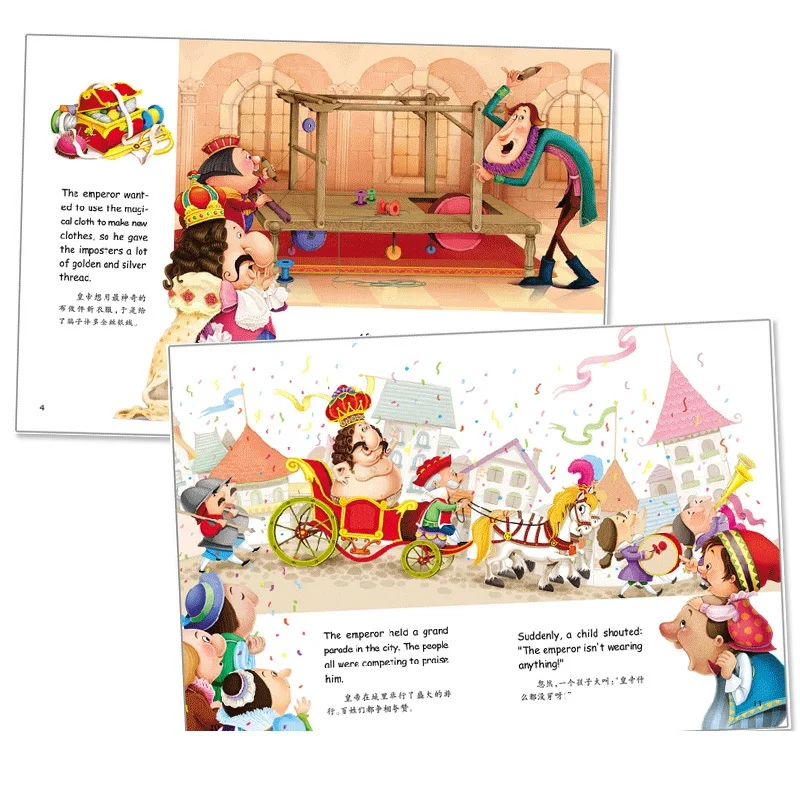 10Pcs/Set Chinese and English bilingual listening and reading story picture book Kids Bedtime Short Story Book 10Pcs/Set Chinese and English bilingual listening and reading story picture book Kids Bedtime Short Story Book