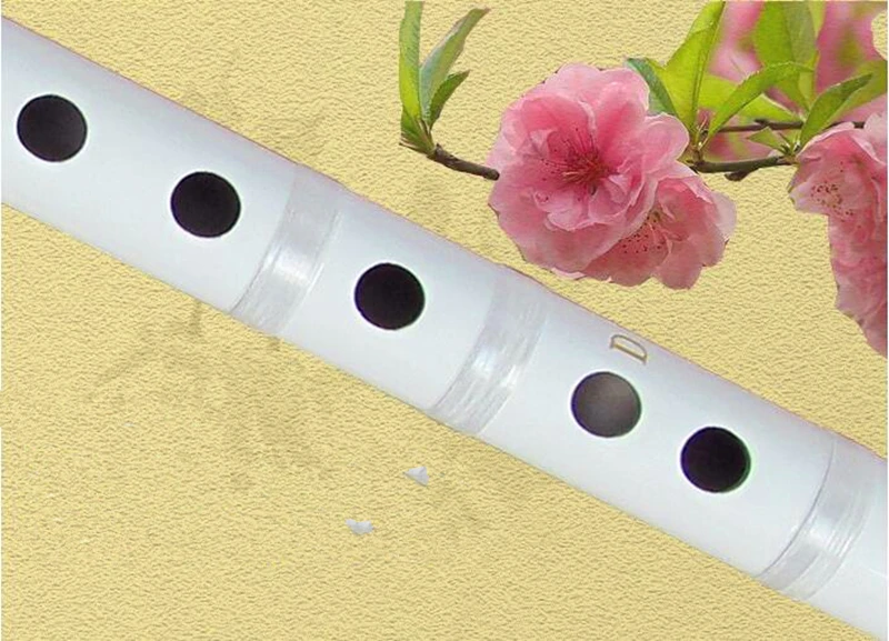Flauta em Cor d e f Flauta Chinesa Dizi Branca Aberta Instrumentos Musicais Transversal Artesanal c g - Image 3
