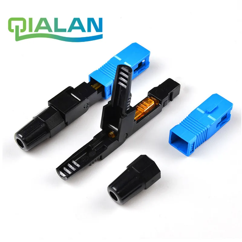 Garsent 10PCS SC Optic Fiber Quick Connector SC//UPC Fast Adapter Single Mode Optic Fiber Quick Connector for FTTH//ODF.