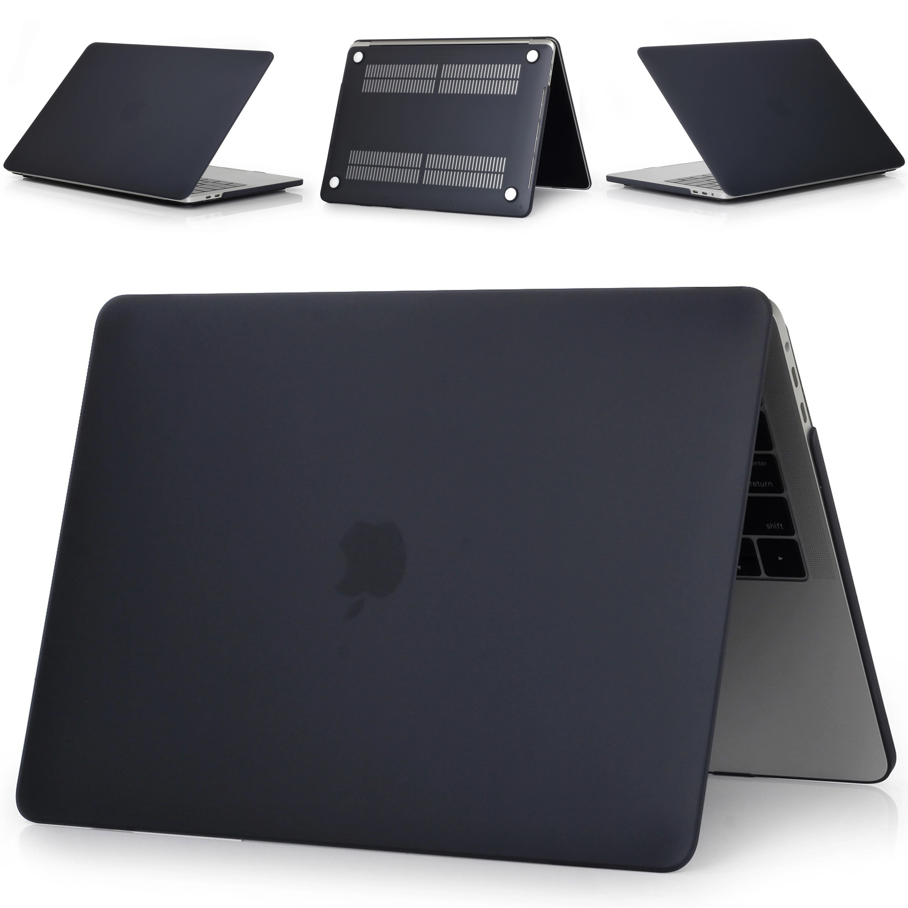 ZAIWJ-Crystal\Matte Transparent case For Apple macbook Air Pro Retina 11 12 13 15 laptop bag for Mac Air 13 2018 cover +gift