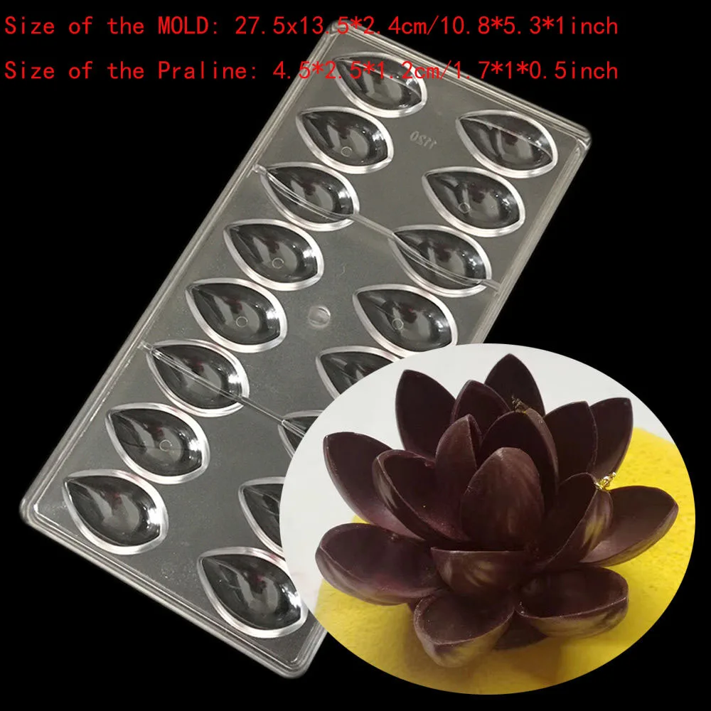 

New Arrival Tranparent Hard Chocolate Maker Polycarbonate PC DIY 21 Diamond Candy Mold Mould Wholesale Free Shipping