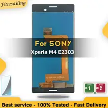 Écran tactile LCD de remplacement, 5.0 pouces, blanc ou noir, pour Sony Xperia M4 Aqua E2303 E2353 E2333