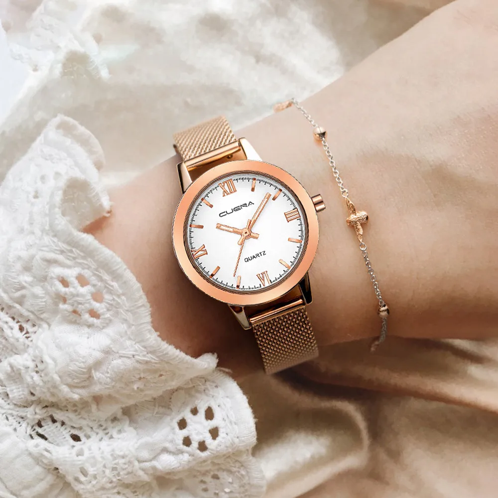 

armbanduhr damen Luxury Fashion Women Watch Stainless Steel Analog Quartz Wristwatch Bracelet reloj mujer pulsera #F20