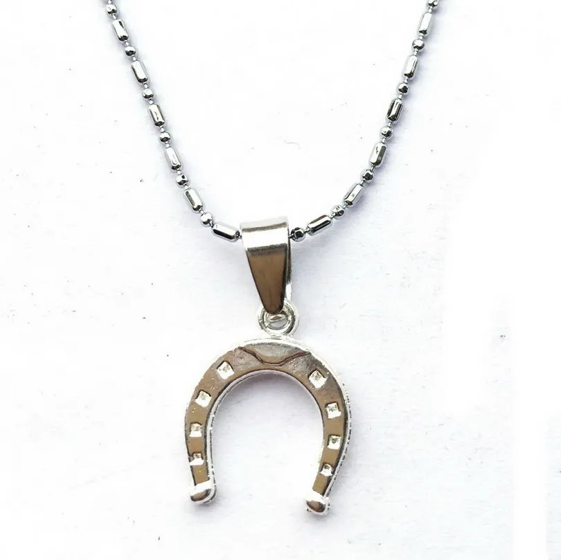 Tiny Horseshoe Necklace Chain Handmade Lucky Charm Bridesmaid Dainty