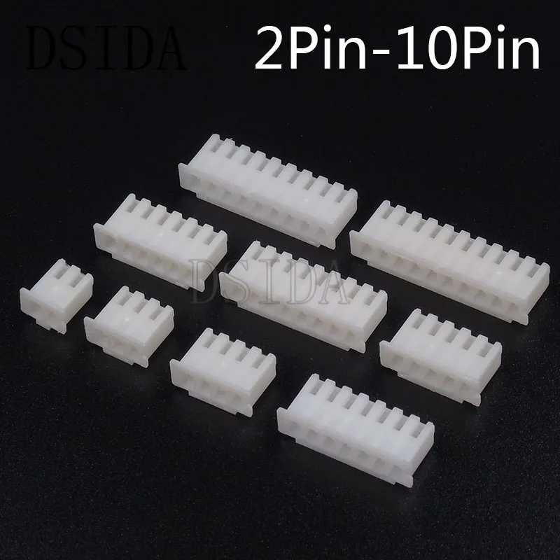

50Pcs XH2.54 Plastic Shell 2Pin 3Pin 4Pin 5Pin 6Pin 7Pin 8pin 9pin 10pin 2.54mm Female Connector 2P/3P/4P/5P/6P/7P/8P/9P/10P