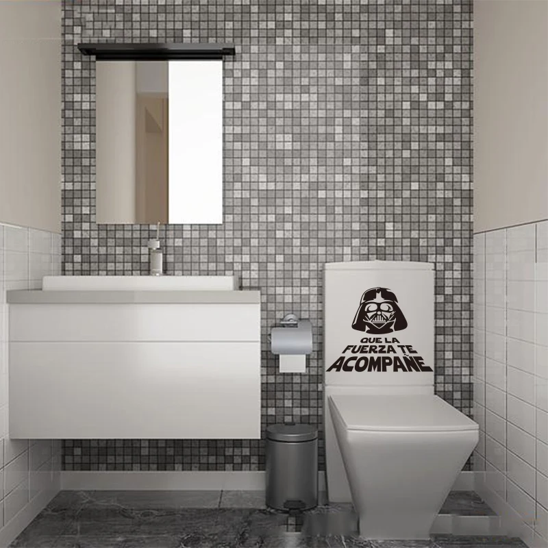 Téléchargement gratuit Images Espagnol Star Wars Citation Wc Toilette Autocollants Vinyle dernière salutations