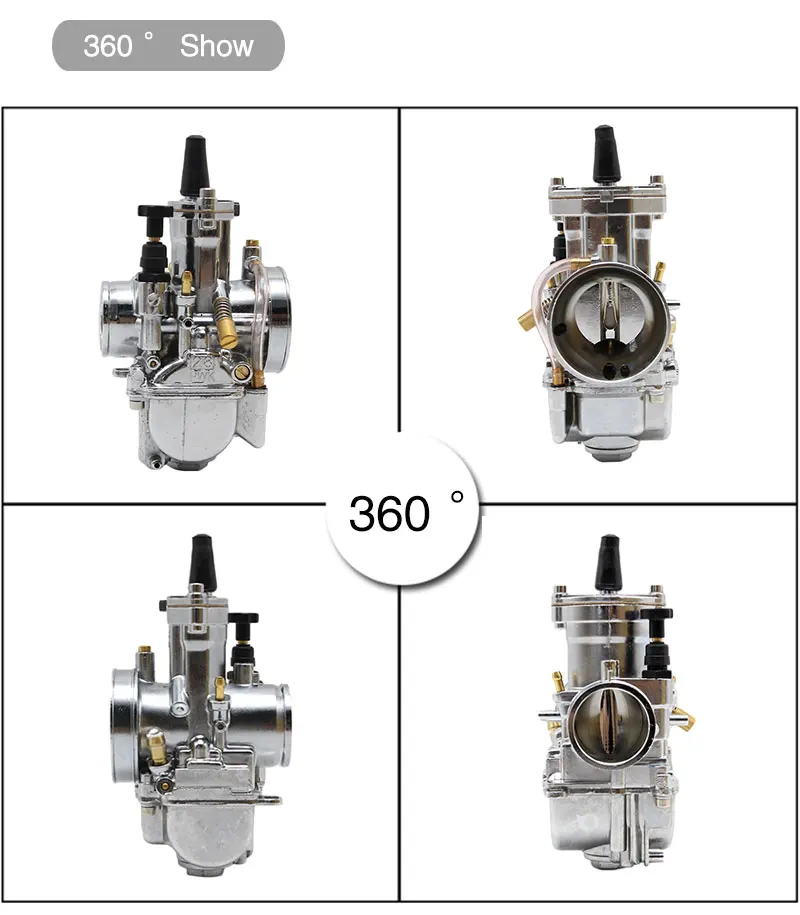 Sclmotos-21 24 26 28 30 32 34 мм Мотоцикл Мотокросс скутера карбюратор PWK Carb с силовой струей Fit 2 T/4 T двигатель мощность гонки