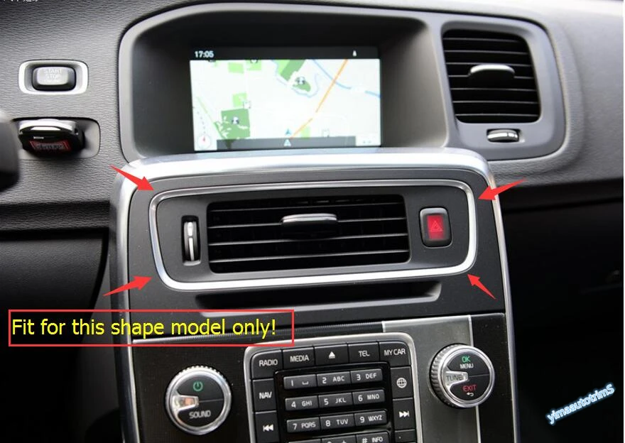 Lapetus Carbon Fiber Style ! Interior 1 Pcs For Volvo S60 V60 2014 2017