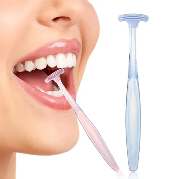 

Tongue Brush Cleaning Soft Silicone the Surface of Tongue Oral Cleaning Brushes Tongue Scraper Cleaner Fresh Breath Health
