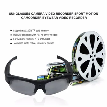 

1080P HD Interchangeable Polarized-lenses Sunglasses Camera Video Recorder Sport Sunglasses Camcorder Eyewear Video Recorder