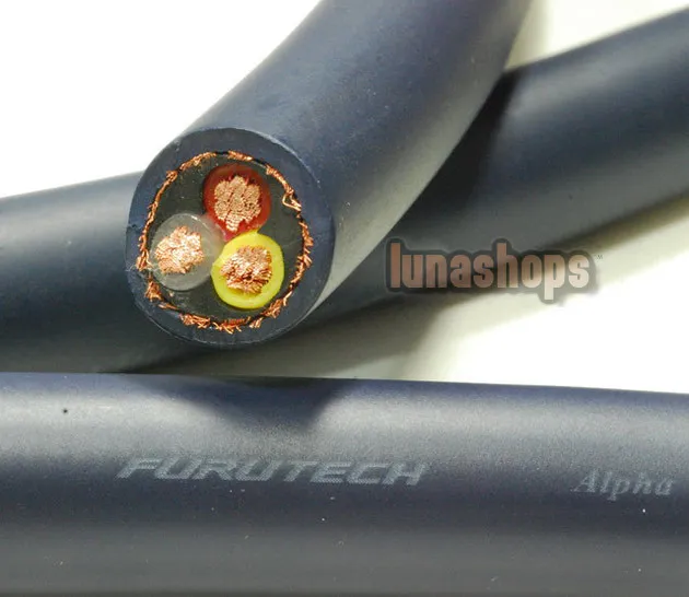 For 1m Bulk Hifi Furutech FP-3TS762 OCC Power DIY Cable for speaker Amp LN004008 For 1m Bulk Hifi Furutech FP-3TS762 OCC Power DIY Cable for speaker Amp LN004008