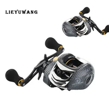 LIEYUWANG 6,3: 1 12+ 1BB высокоскоростное волокно стекло baitcasing Рыболовная катушка 5,5 кг Drag левое/правое колесо плед Baitcast Катушка