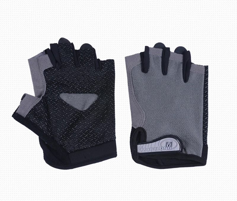 Summer menwomen fitness gloves gym weightlifting cycling yoga bodybuilding training thin breathable non-slip half finger gloves (37)