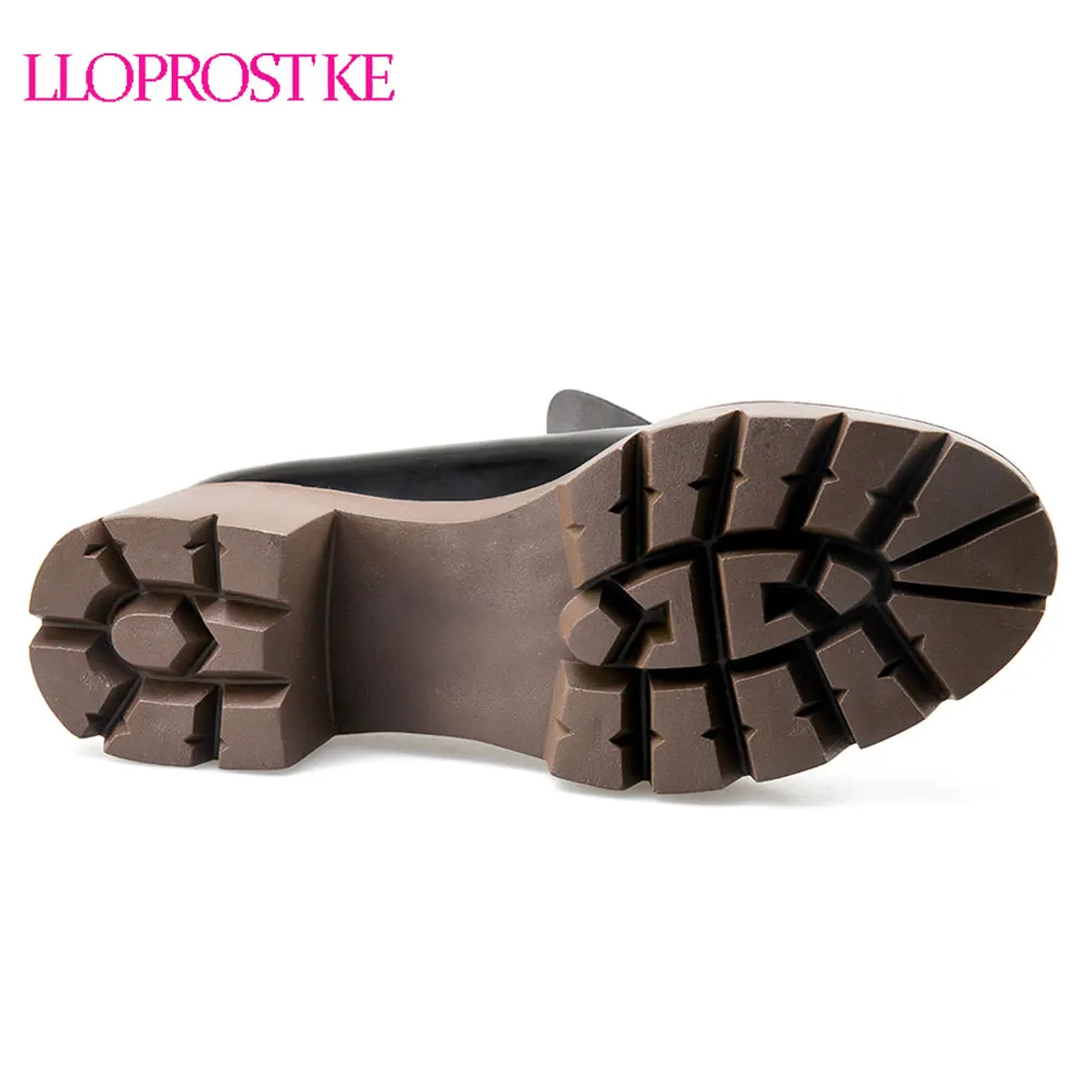 Causales Ke Bombas Negro Rosa Plataforma Lloprost Talón Zapatos Oxfords Mujeres Negro Vestido Otoño Punta Alto yellow pink Redonda Gruesa beige My835 Del Mujer 6AAHTd