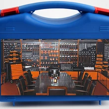 Пластиковый Чехол для инструментов, чехол для инструментов с пенопластом, ударопрочный защитный чехол для оборудования, ящик для инструментов, комплект для автомобиля