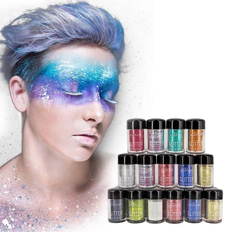 12 colors/set Glitter Eyeshadow Makeup Shiny Loose Glitter Powder Eye