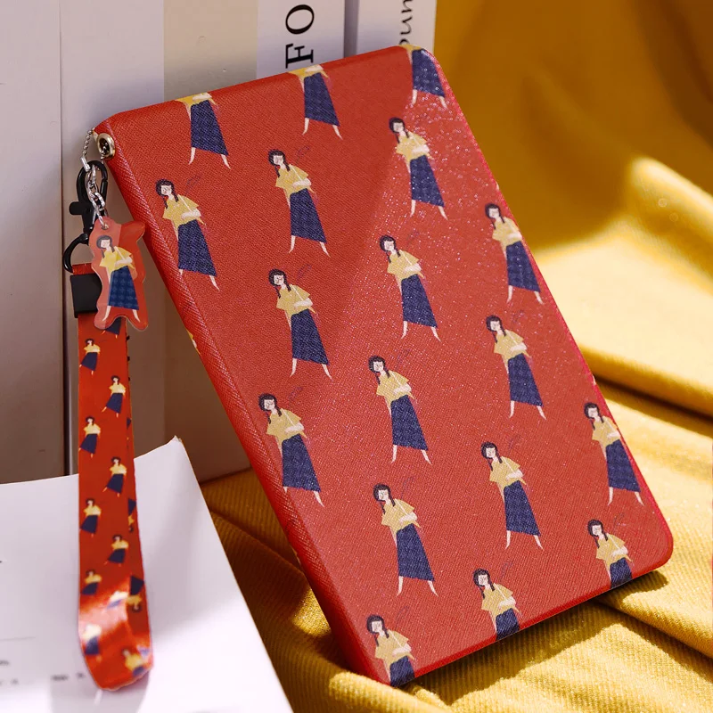 

Literal Girl Smart Case Flip Cover For iPad Pro 9.7 10.5 Air Air2 Mini 1 2 3 4 soft tpu Tablet Case For ipad 9.7 2017 2018 A1893