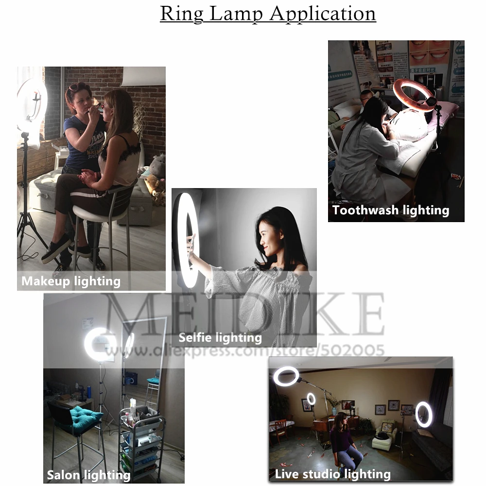  96W Yidoblo FE-480II Bio-color Adjustable Ring Light Makeup beauty LED Ring Lamp Photographic broad - 32867961660