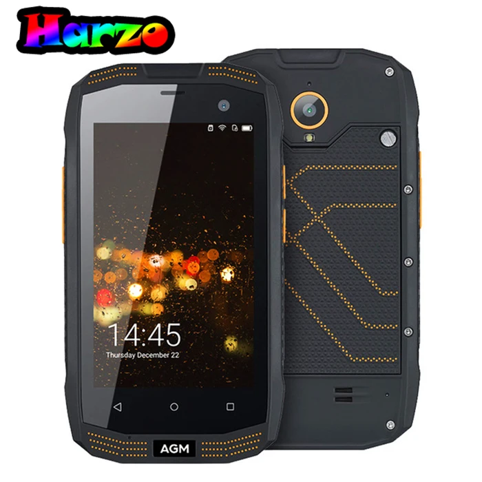 Оригинал AGM A2 MSM8909 IP68 Водонепроницаемый телефон 2 ГБ + 16 4 ядра ОТФ NFC gps 8MP
