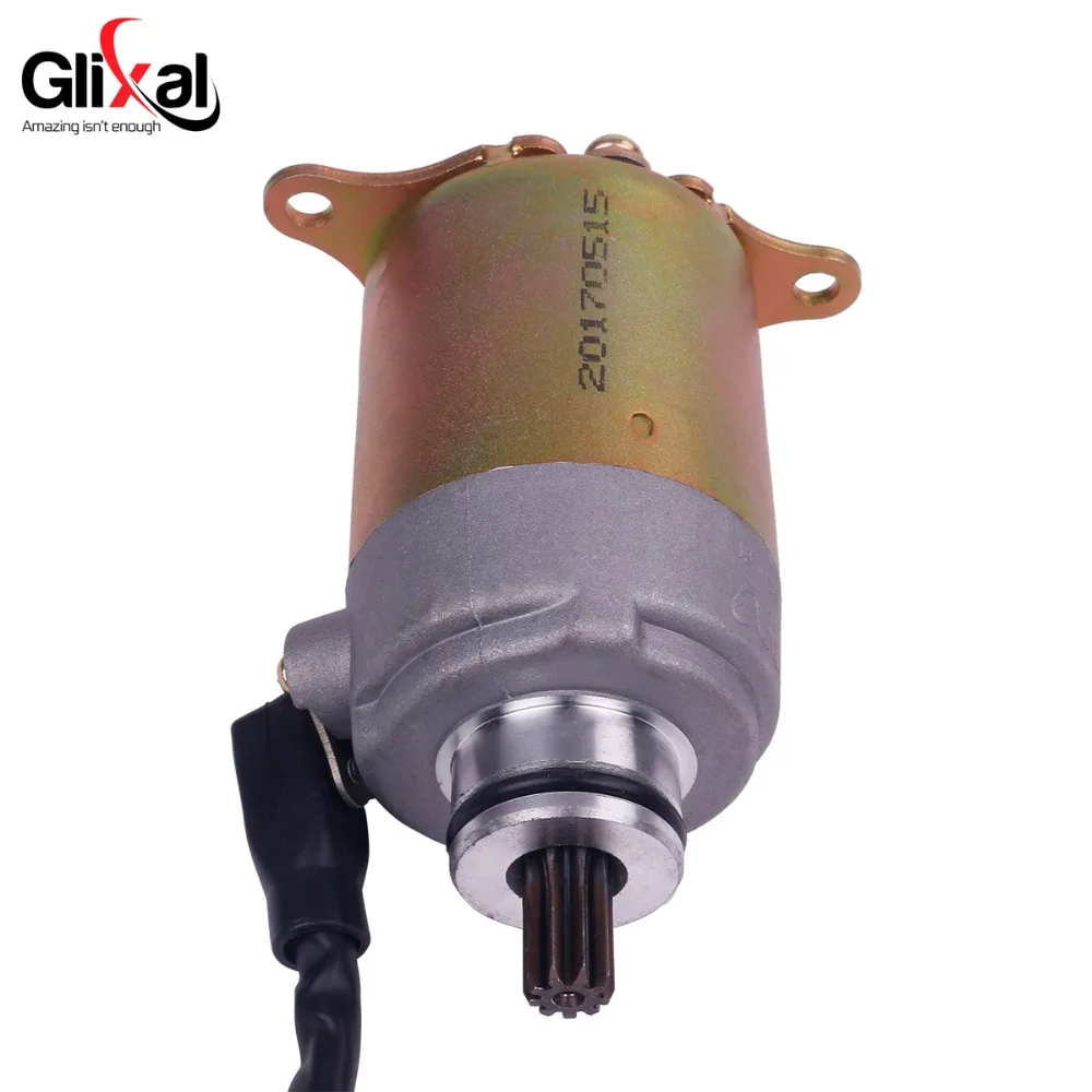 Glixal GY6 125cc 150cc электрический стартер с проводом для 4-х тактных 152QMI 157QMJ Скутер мопед ATV картинг двигатели