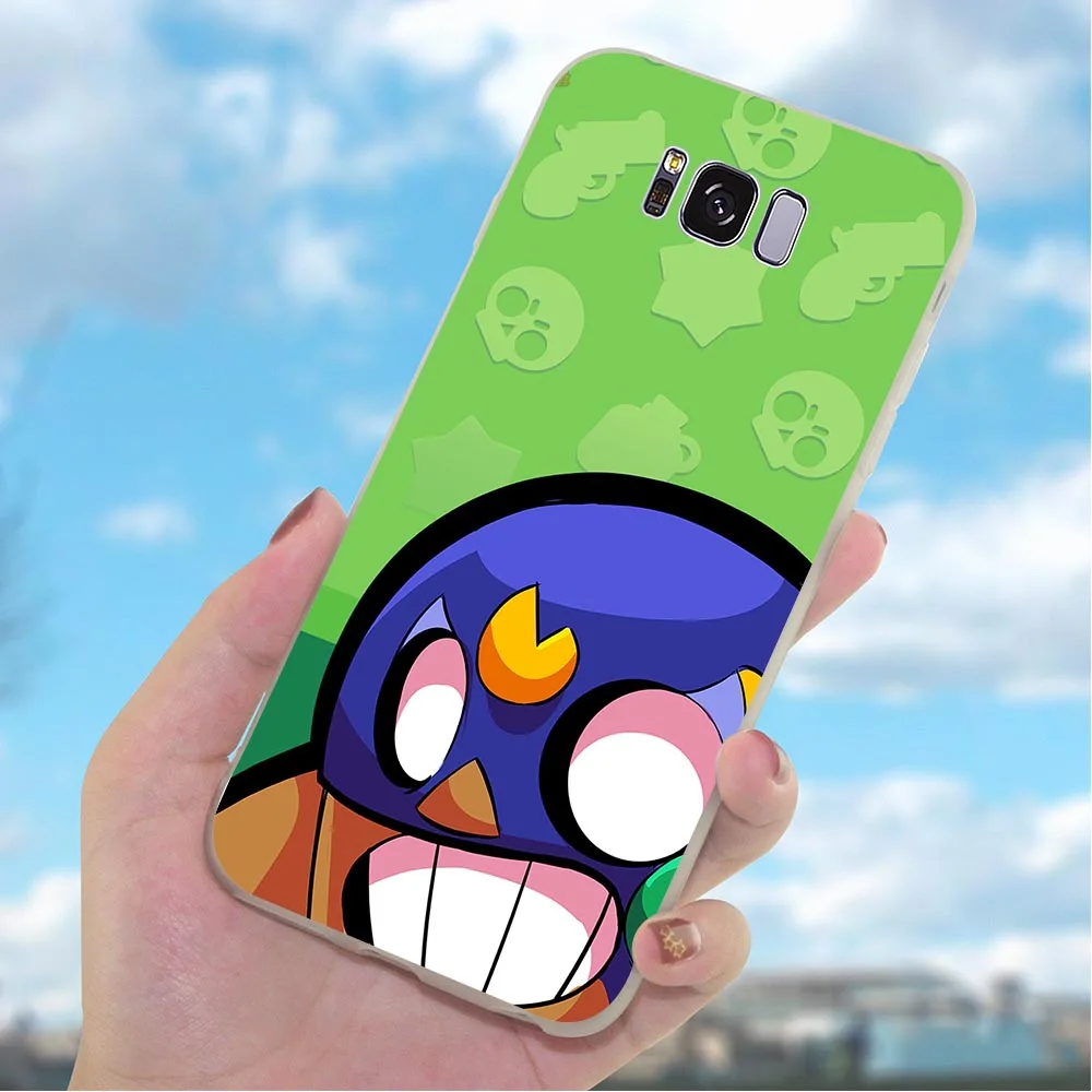 

Phone Cover for Galaxy A20 A30 Case A6 Plus A5 A7 A8 A9 A10 A40 A50 A70 Samsung J3 J5 J6 J7 EU Brawl Stars Tempered