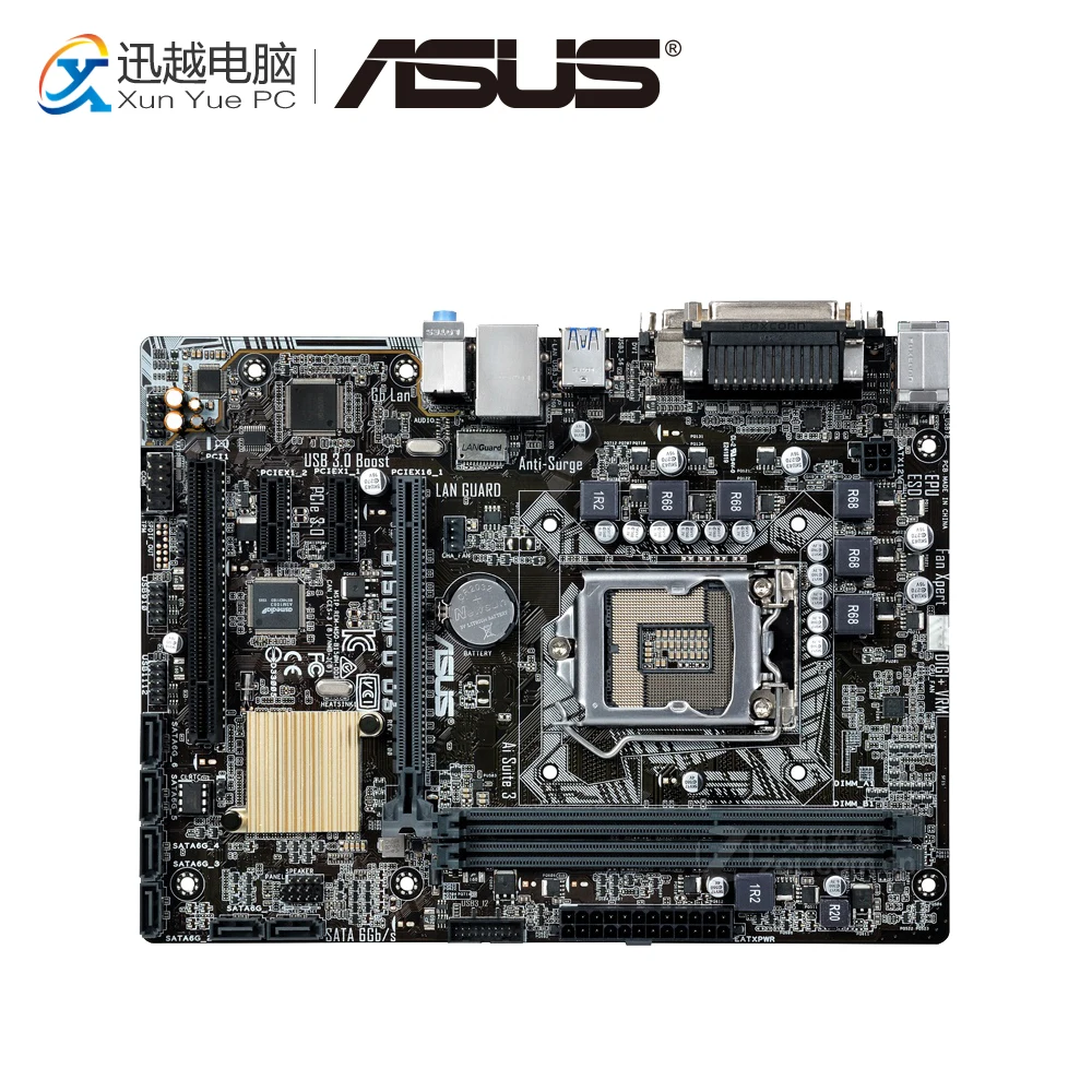 

Asus B150M-D D3 Desktop Motherboard B150 Socket LGA 1151 For Core i7 i5 i3 DDR3 32G USB3.0 VGA Micro ATX Original Used Mainboard