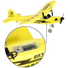 FX FX803 RC Helicopter 2CH 2.4G Aircraft Glider Kid Toys with Transmitter Yellow