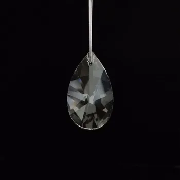 

30pieces 38mm Pear Crystal Baroque prism chandelier pendant drops hanging beads ornament wedding decor