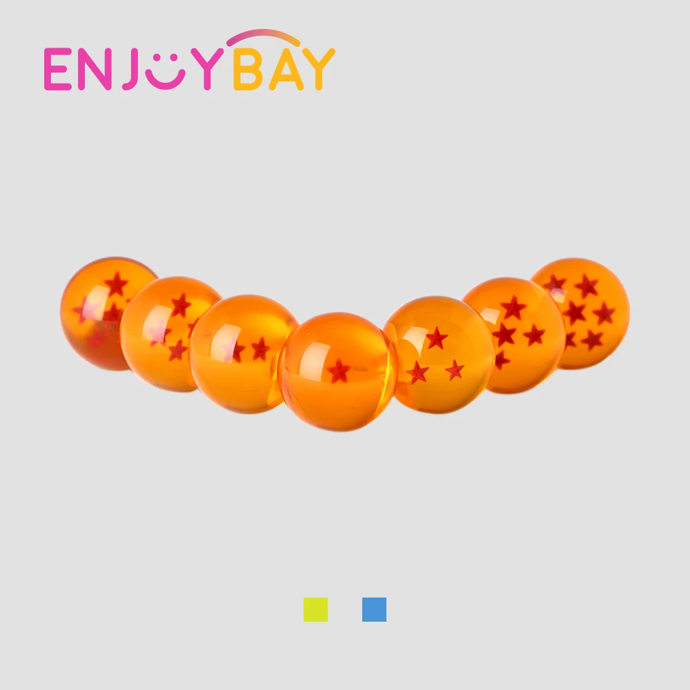 

Enjoybay 7Pcs/set Crystal Dragon Ball Toy 3.5cm 7 Stars Crystal Balls Action Figure Toys Resin Dragon Beads for Kids Gifts Hot
