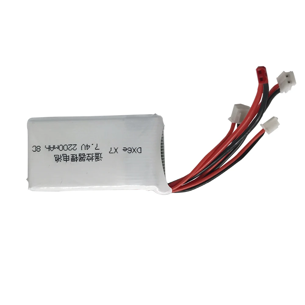 Lipo Аккумулятор 7 4 в 2200 мАч для Тараниса Q X7 DX6e DX6 передатчик пульт дистанционного